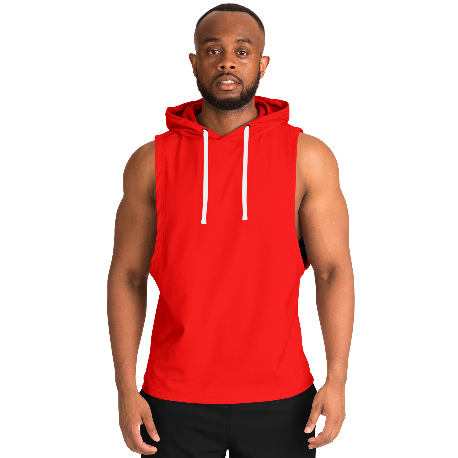 MEN'S SUMMIT SLEEVELESS HOODIE | really red
