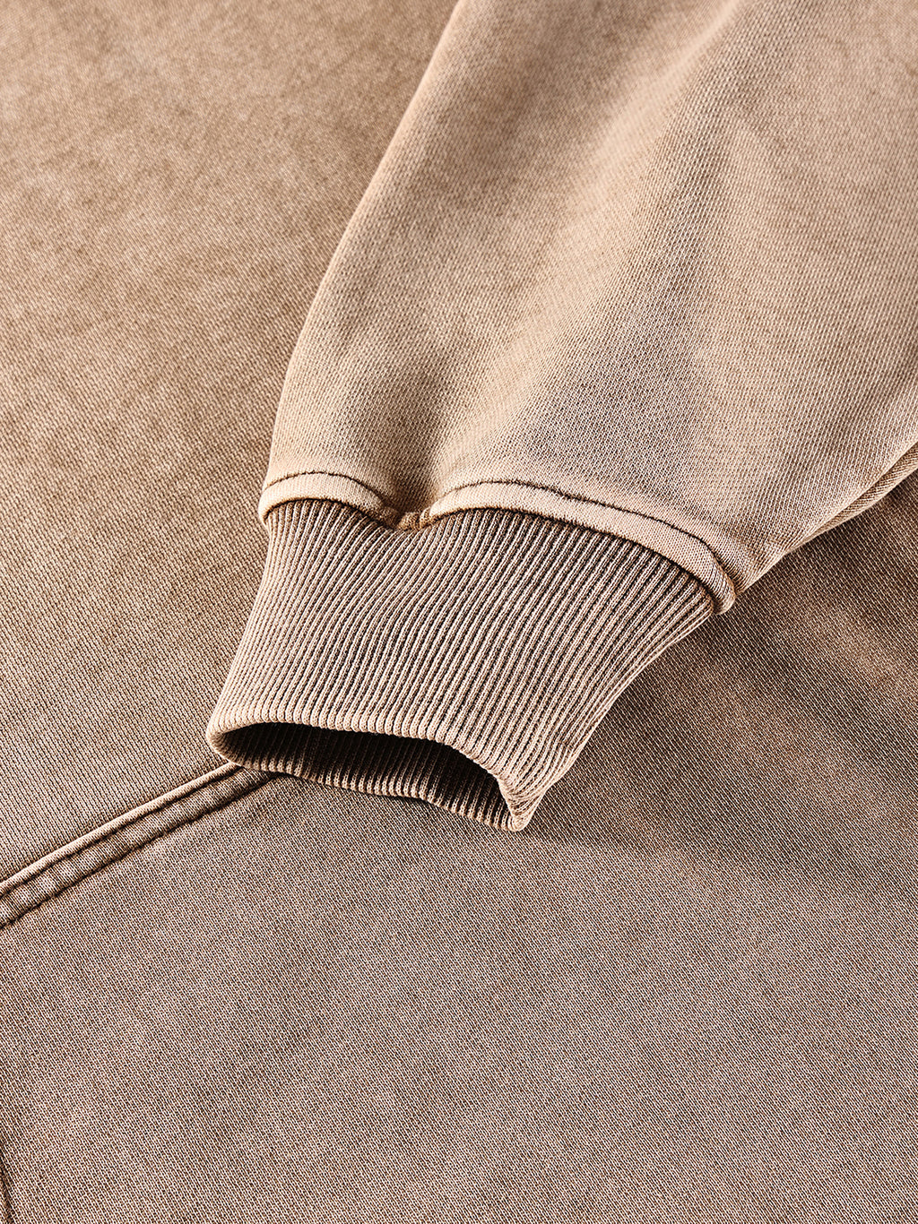 M | SNOW WASHED LOOSE COTTON HOODIE | no logo - Arcadia Apparel