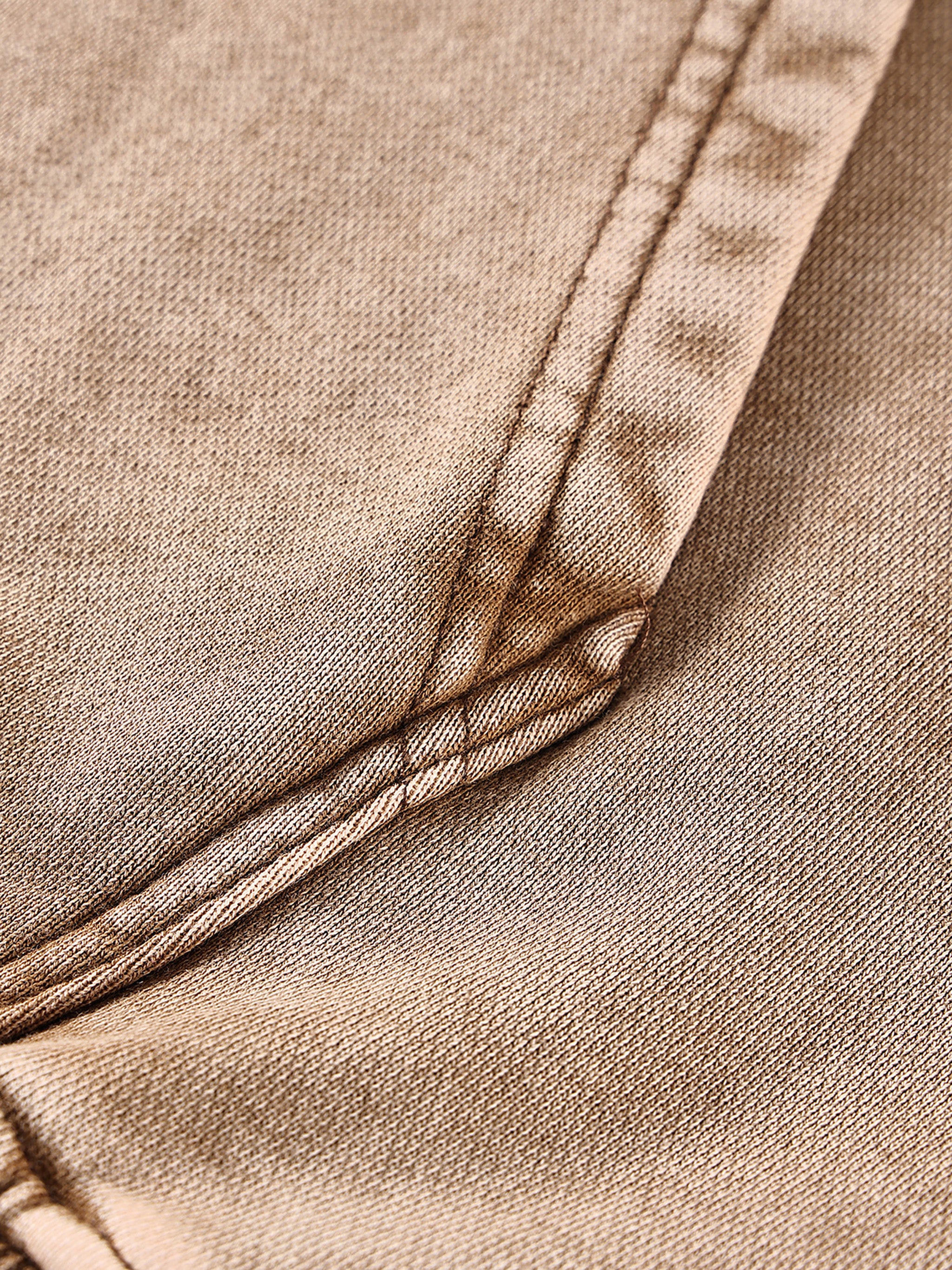 M | SNOW WASHED LOOSE COTTON HOODIE | no logo - Arcadia Apparel