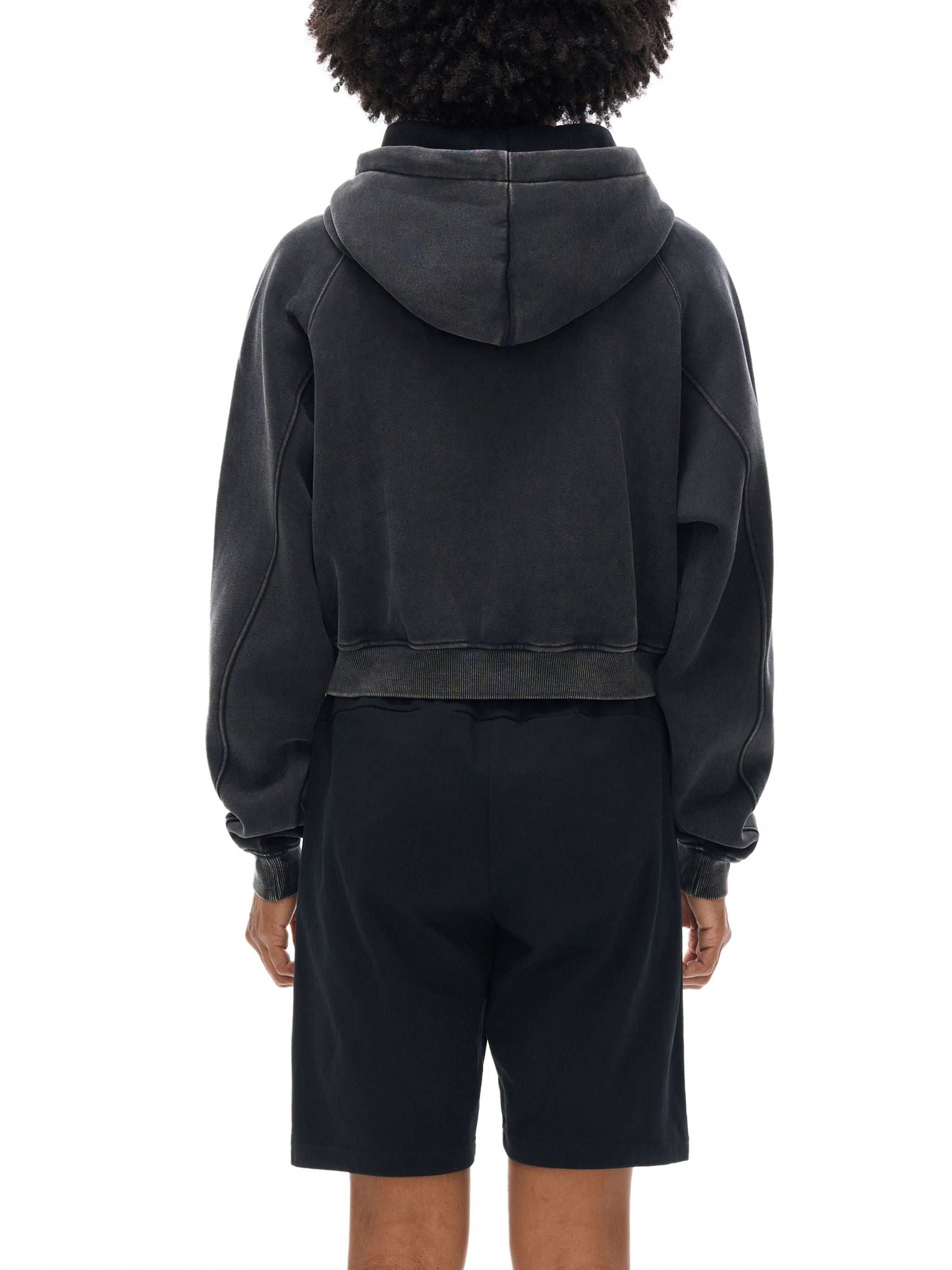 WOMEN'S SNOW WASHED HOODIE | cropped - Arcadia Apparel