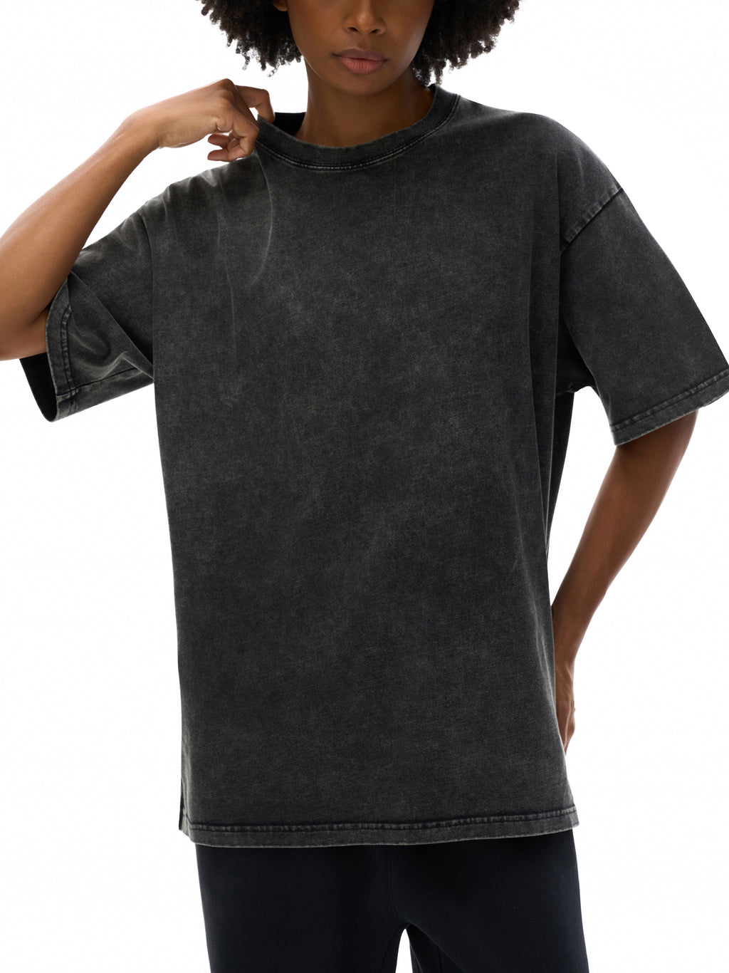 all,arcaprl,arcadia,apparel,tee,t-shirt,oversized,snow washed,cotton,womens