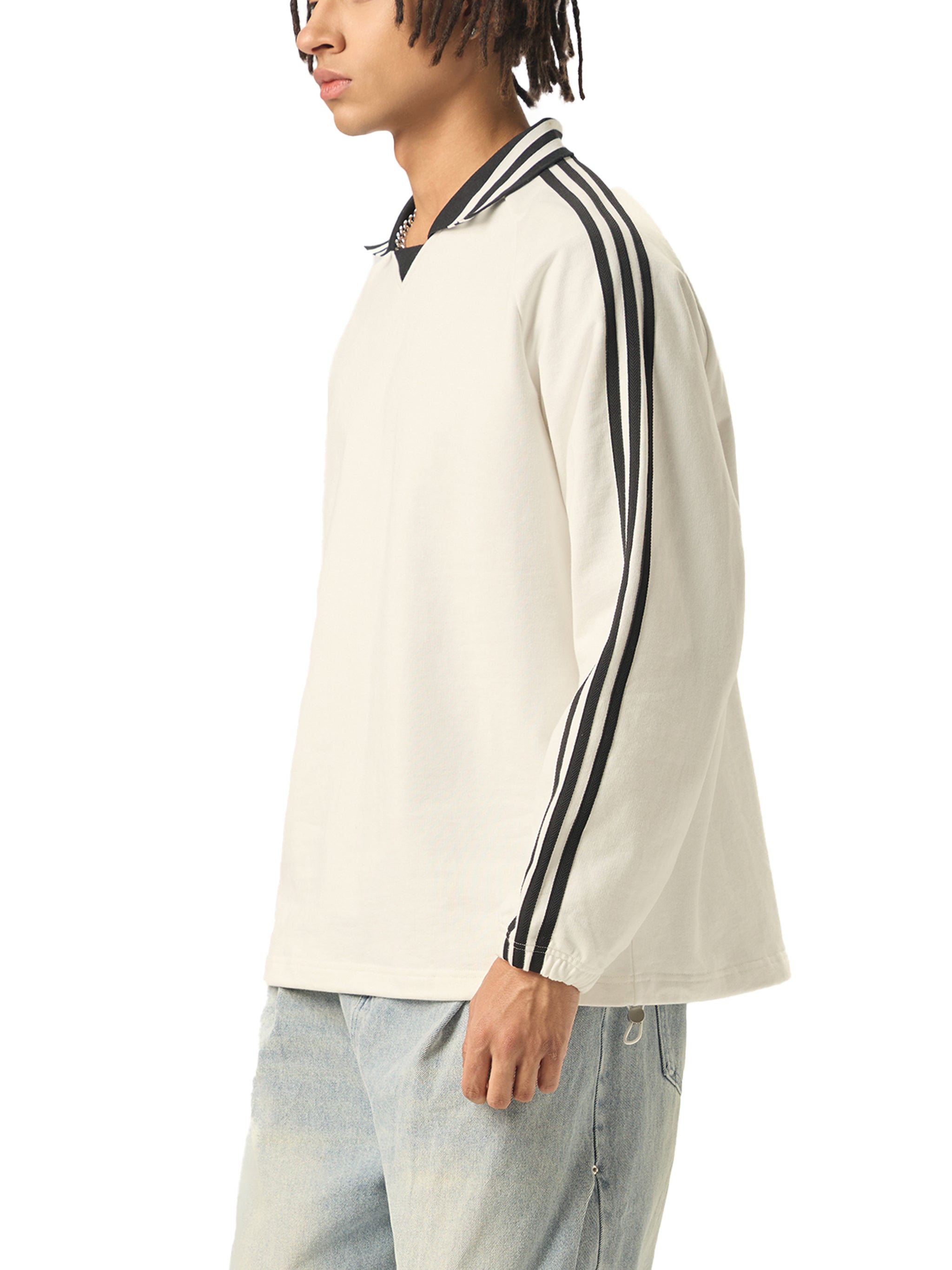 sweatshirt,collar,all,math,striped,men,mens,men's,lapel,contrast