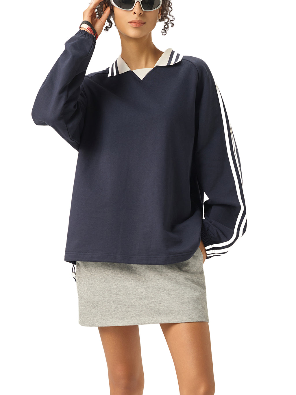 all,wath,womens athleisure,sweatshirt,collar,lapel,contrast,womens,women's,arcaprl