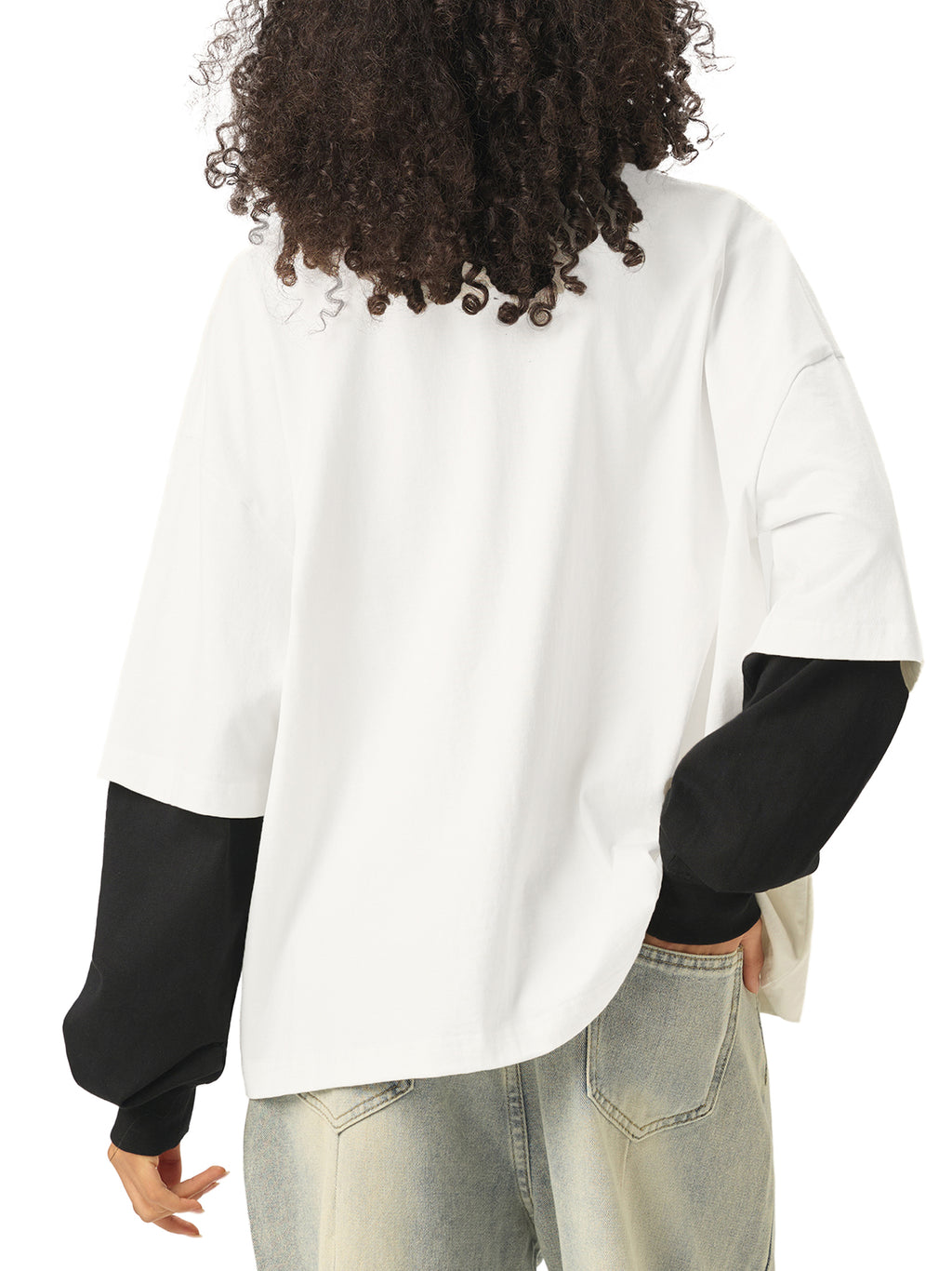 all,arcaprl,arcadia apparel,arcadia,layered,contrast sleeve,cotton,t-shirt,tee,one-size