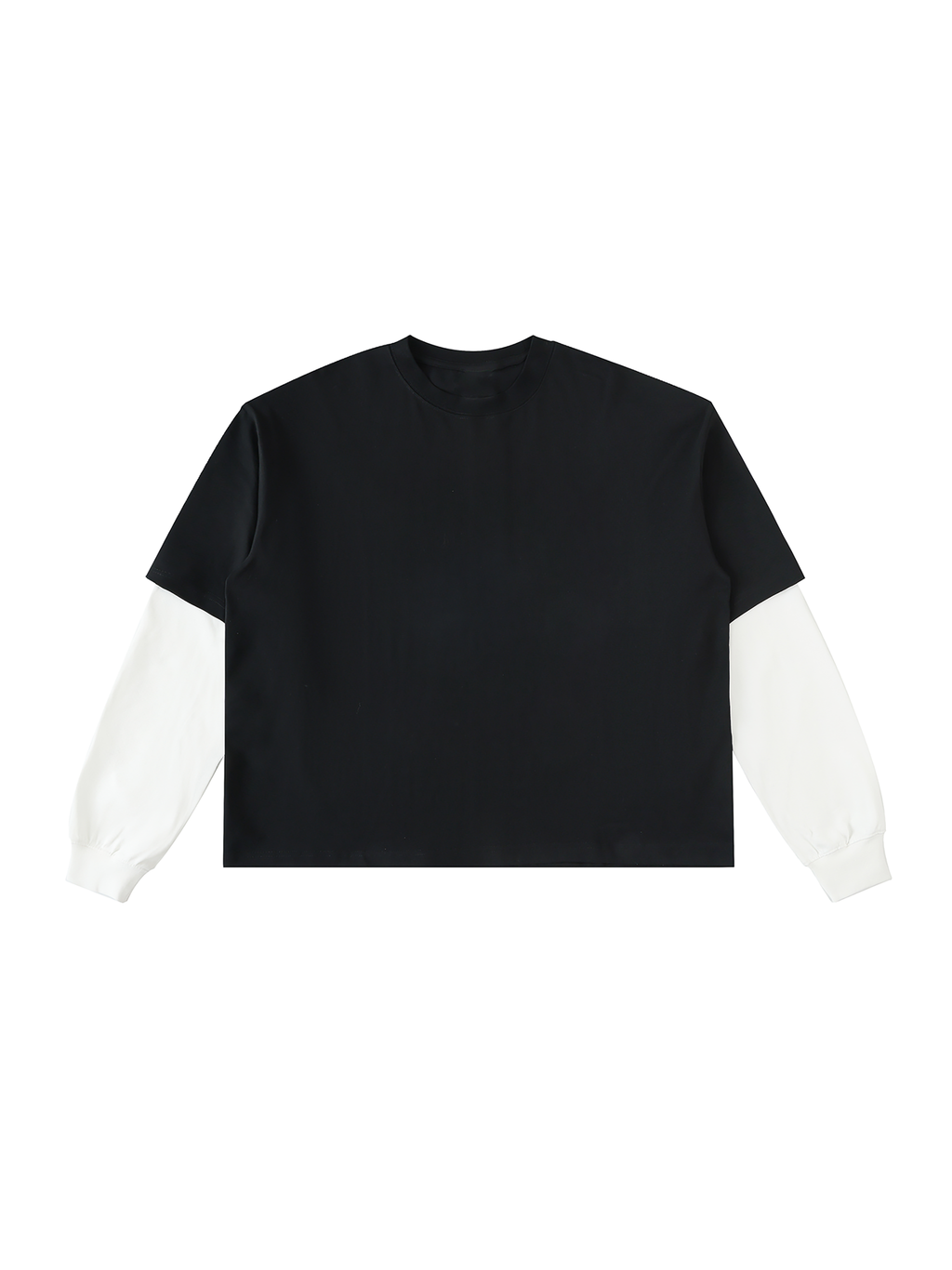 all,arcaprl,arcadia apparel,arcadia,layered,contrast sleeve,cotton,t-shirt,tee,one-size