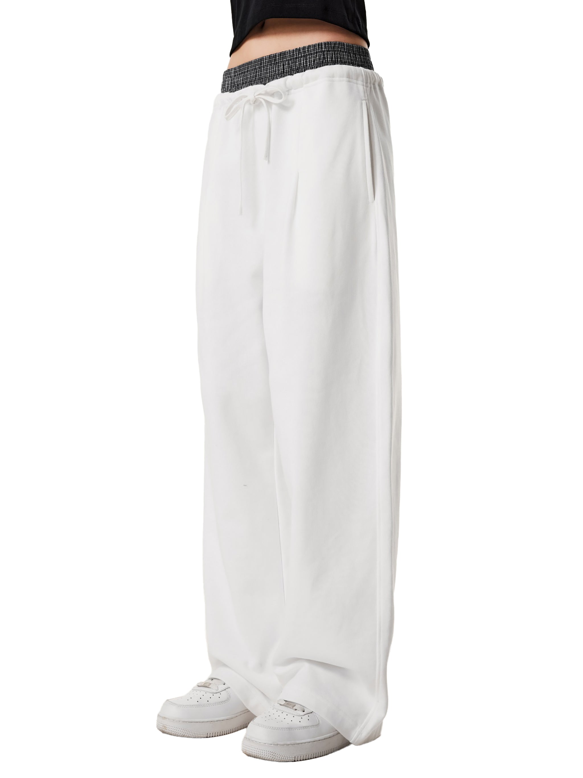 plaid,contrast,waist,pants,all,wath,women,womens,women's,athleisure