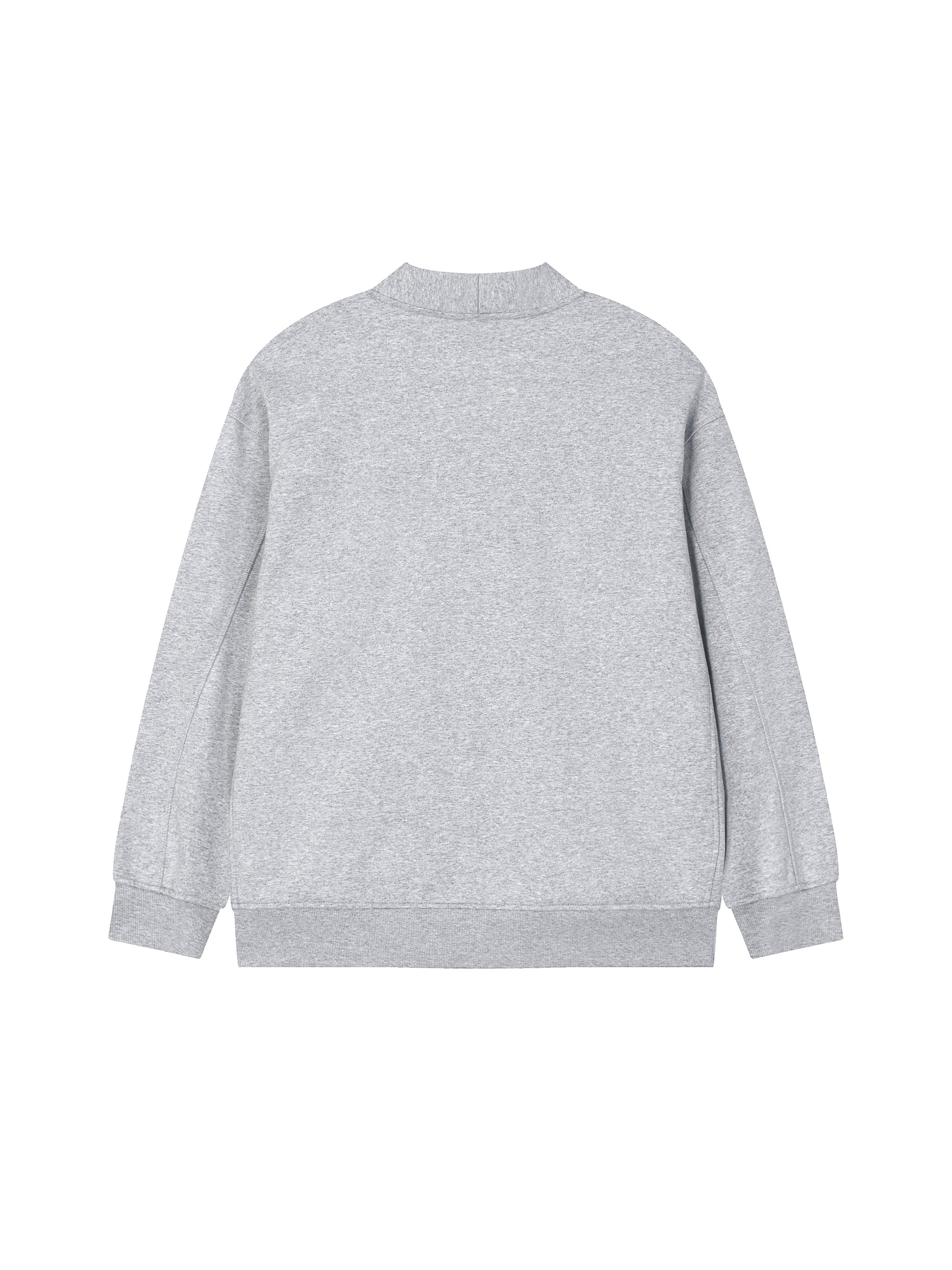 M | essential heavyweight sweat cardigan