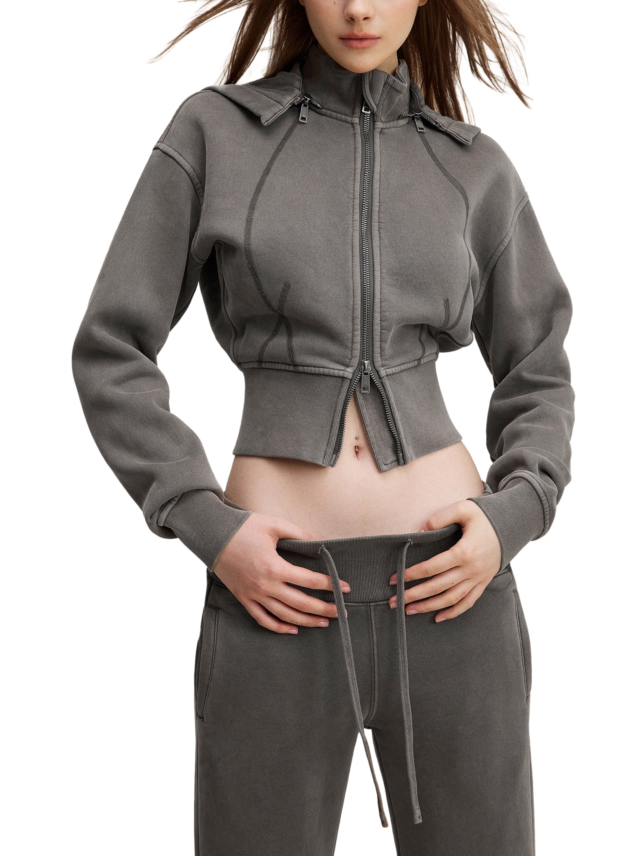 all,arcaprl,arcadia apparel,arcadia,vintage washed,cropped,fleece,hoodie,womens,upper