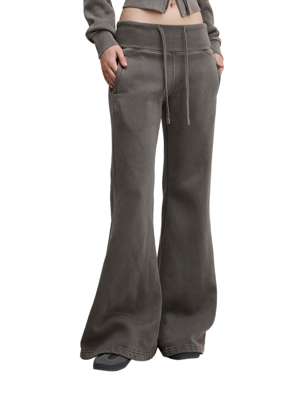 all,arcaprl,arcadia apparel,arcadia,vintage washed,flared,fleece,pants,womens,lower