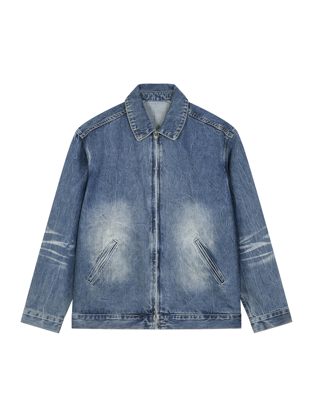 all,arcaprl,vintage,wash,rq0038,zip-up,denim,jacket,Canadian tuxedo,upper body