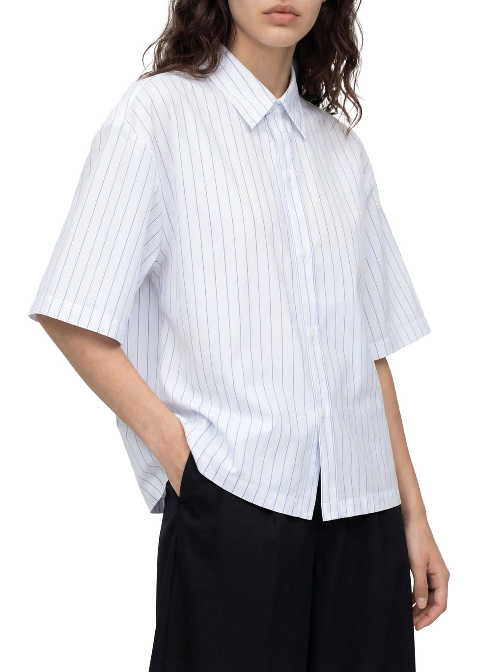 all,arcaprl,arcadia apparel,arcadia,one-size,striped,boxy,button-up,shirt,upper body