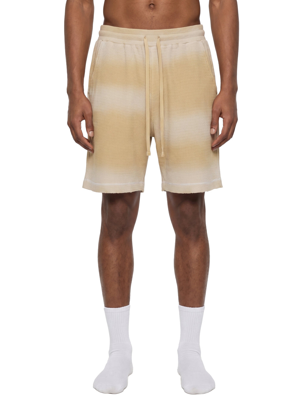 all,arcaprl,waffle,sunfade,raw,raw hem,hem,shorts,lower body,one-size