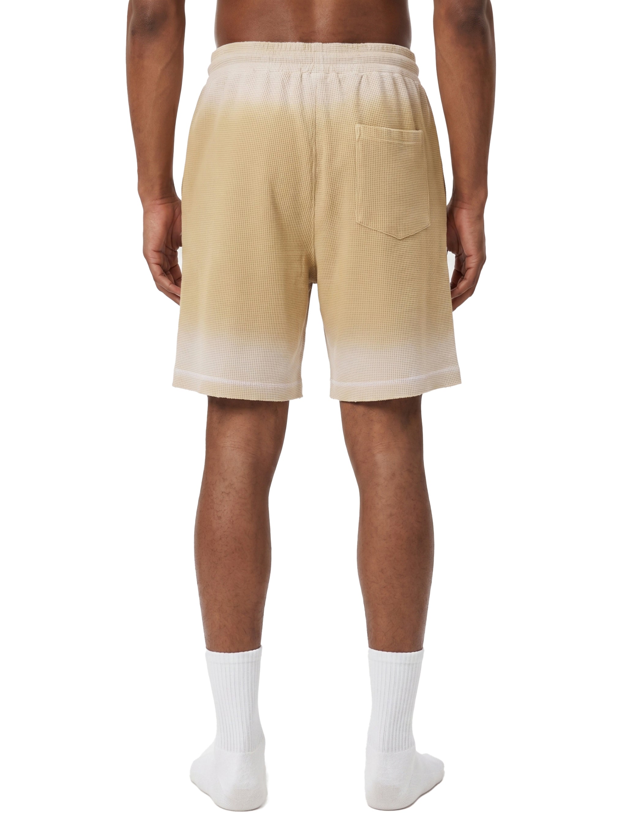 all,arcaprl,waffle,sunfade,raw,raw hem,hem,shorts,lower body,one-size