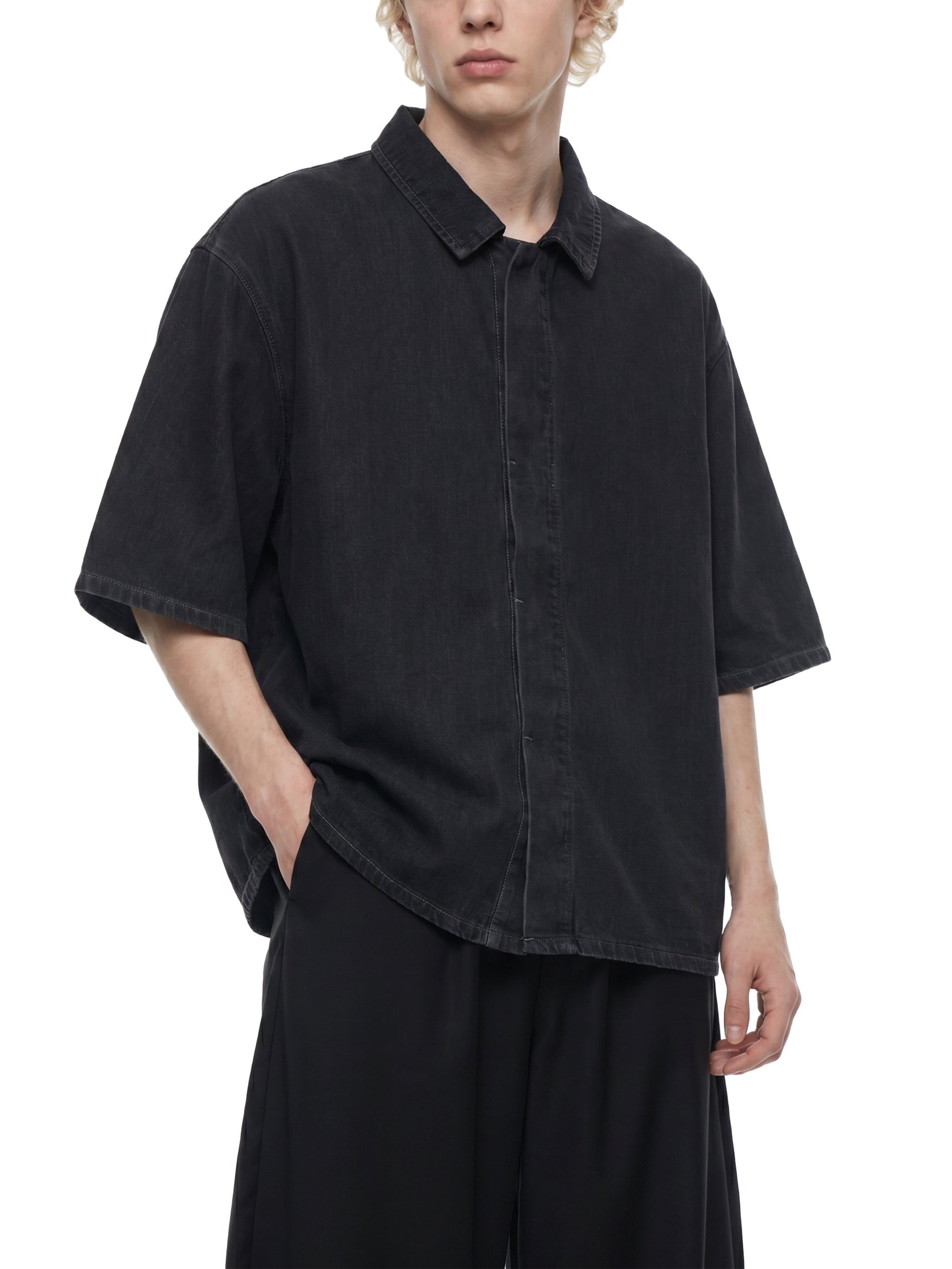 all,arcaprl,vintage,wash,drop shoulder,100% lyocell,one-size,upper body,shirt,loose fit