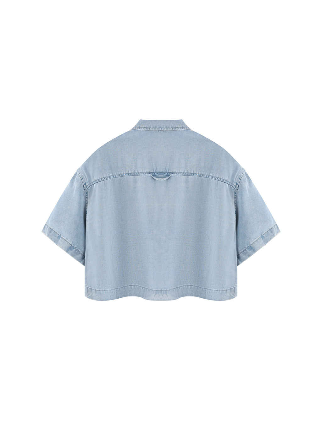 all,arcaprl,vintage,wash,boxy,cropped ,shirt,women's,upper body,100% lyocell
