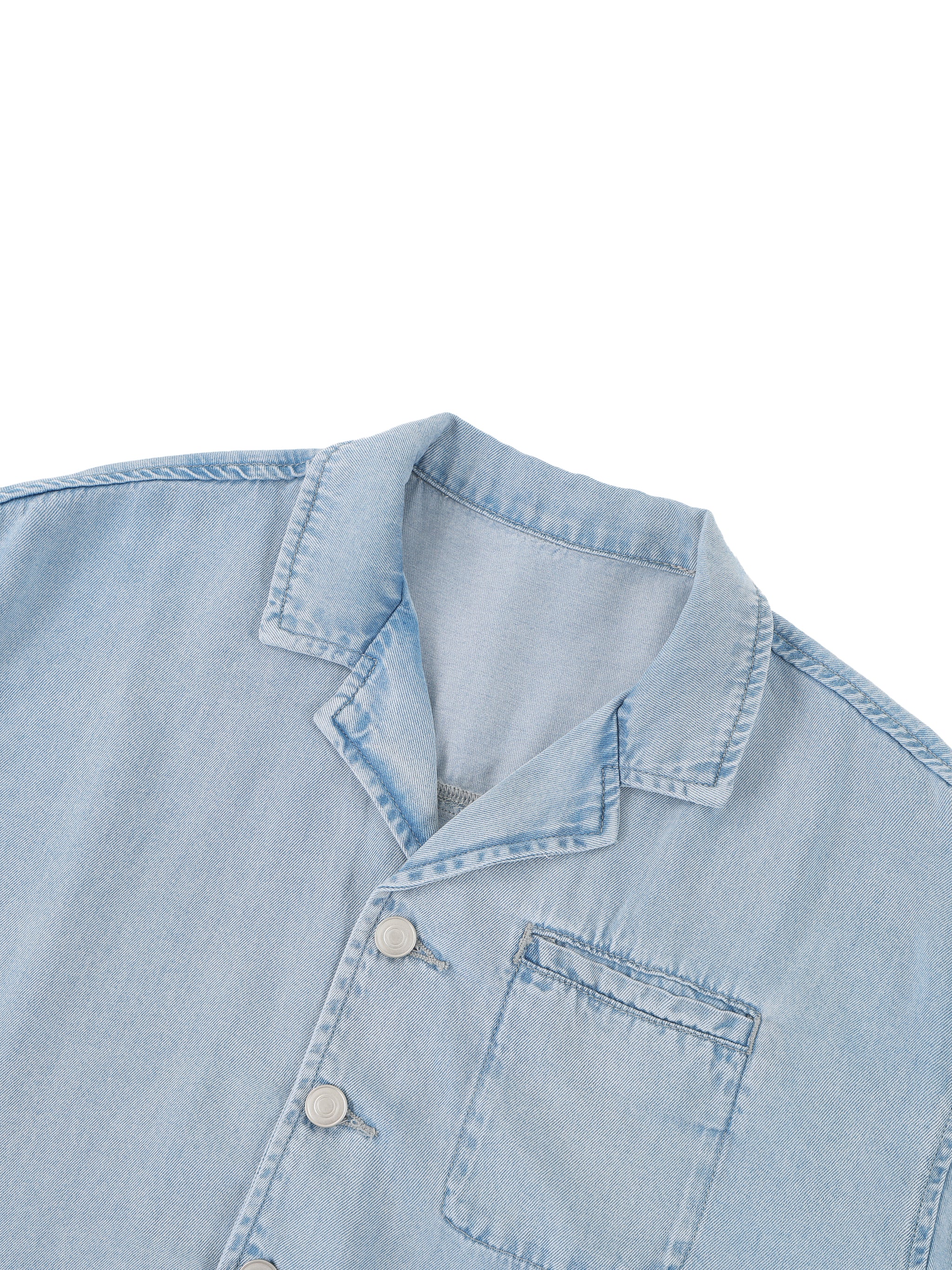 all,arcaprl,vintage,wash,boxy,cropped ,shirt,women's,upper body,100% lyocell