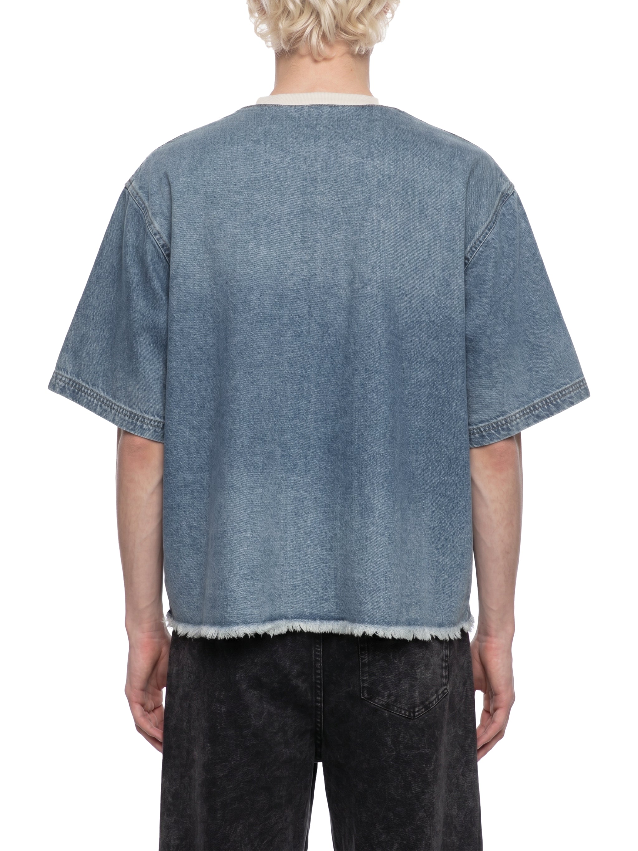 all,arcaprl,one-size,upper body,vintage,wash,boxy,raw-hem,denim,t-shirt