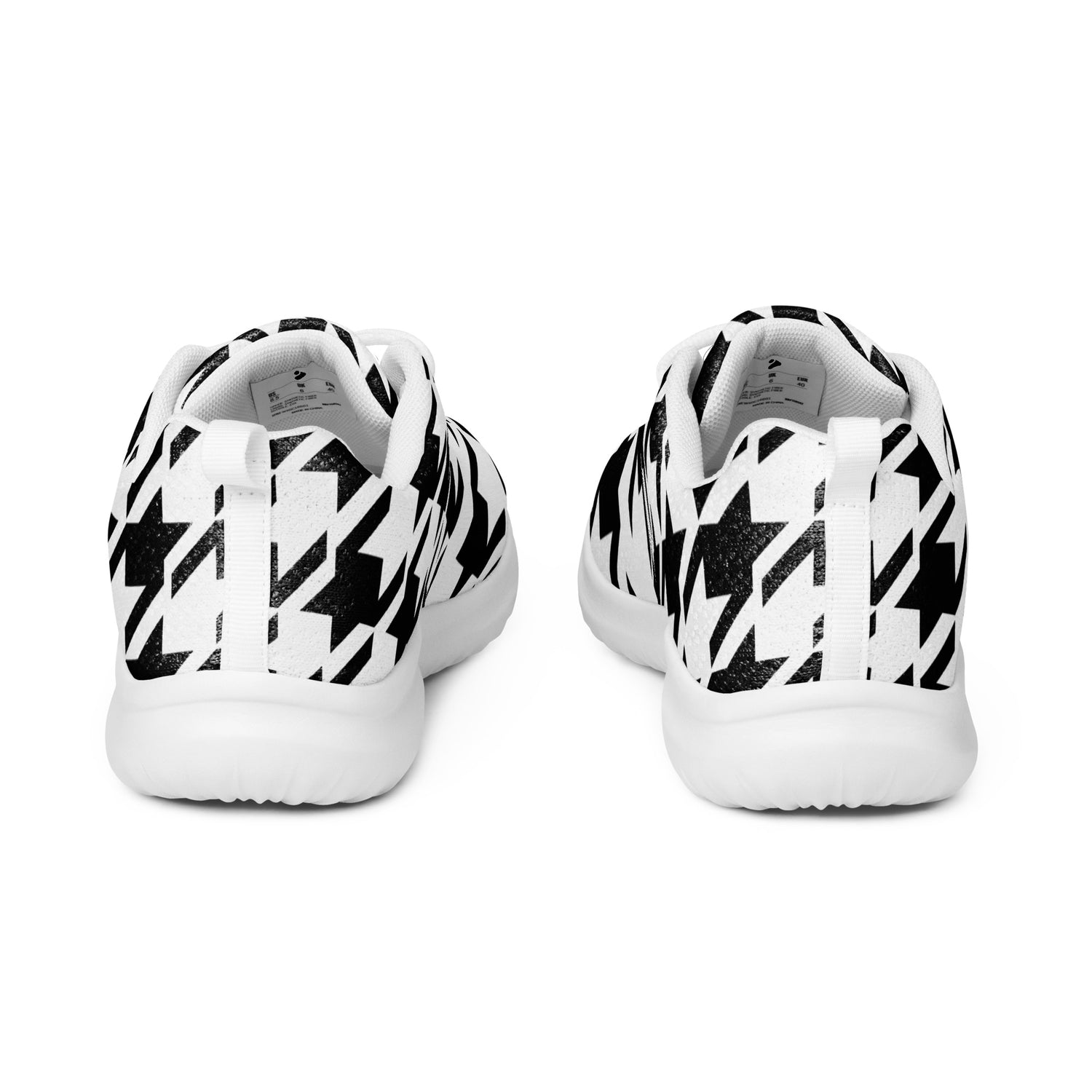 Men’s Houndstooth Pattern Athletic Sneaker - Arcadia Apparel