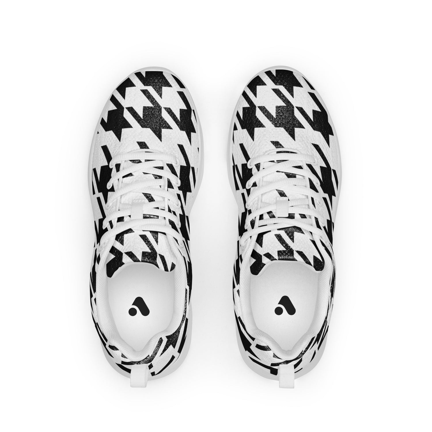 Men’s Houndstooth Pattern Athletic Sneaker - Arcadia Apparel