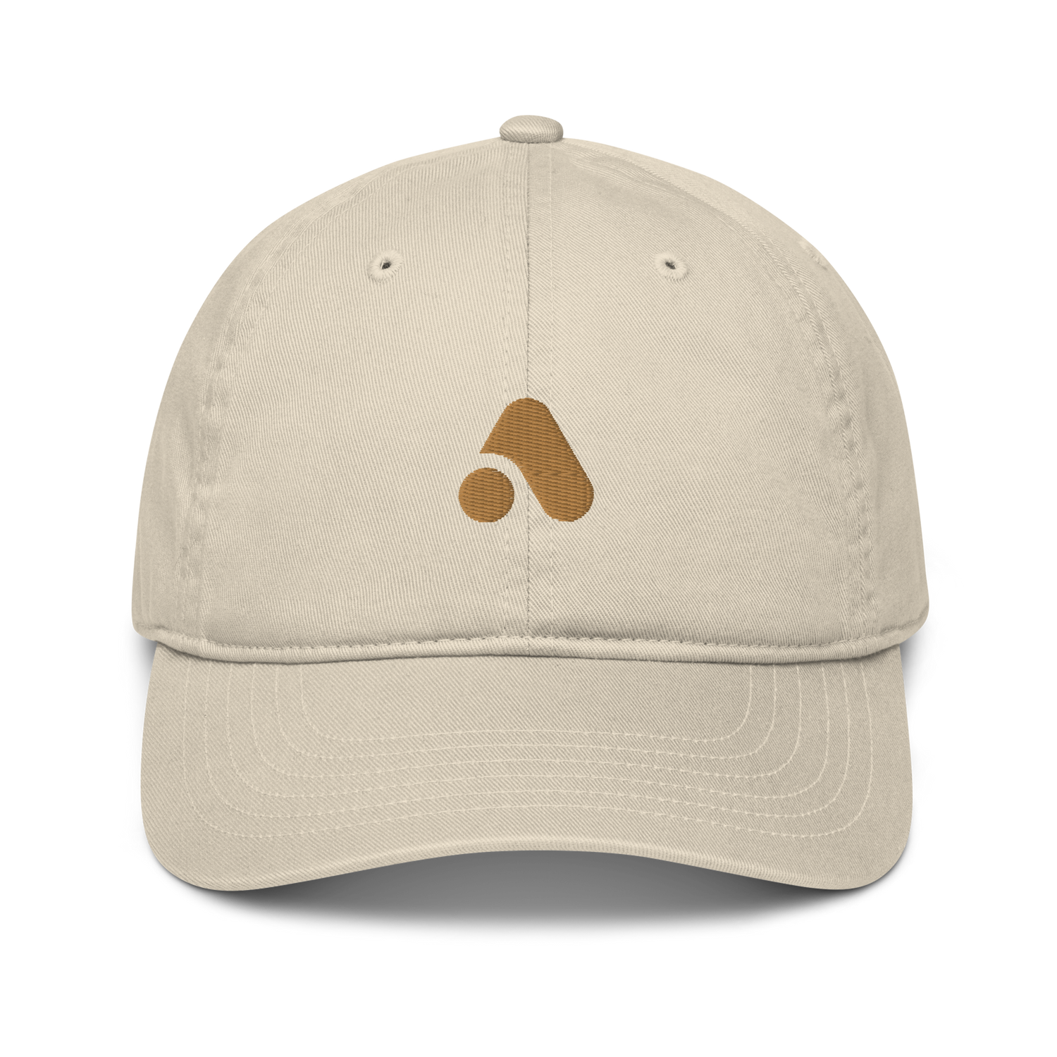 Tan and Gold Organic Dad Hat - Arcadia Apparel