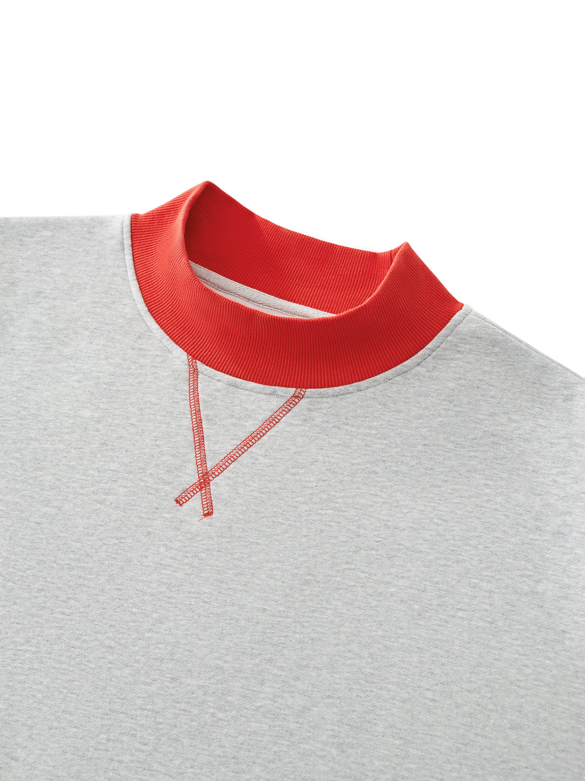 W | mock neck crewneck sweatshirt